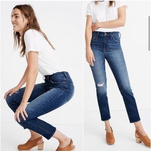 Madewell Perfect Vintage Crop Jean Bellbrook Wash